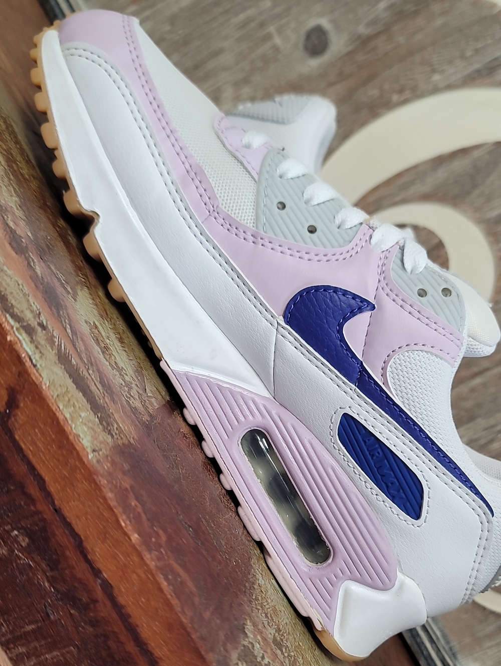 🔥 Nike Wmns Air Max 90 'White Doll' "Light Pink/platinum/Gum" Wmns 8 Good Cond - Picture 14 of 16